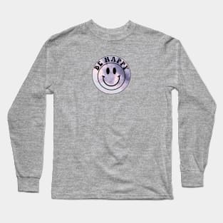 Be Happy Smiley Face Sky Long Sleeve T-Shirt